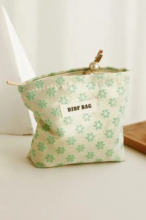 Quick Outfits, Modest Fashion Outfits Ideas Soft Girl Floral Mini Makeup Bag