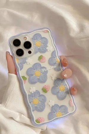 Quick Outfits, Modest Fashion Outfits Ideas Soft Girl Flowers Clear Phone Case