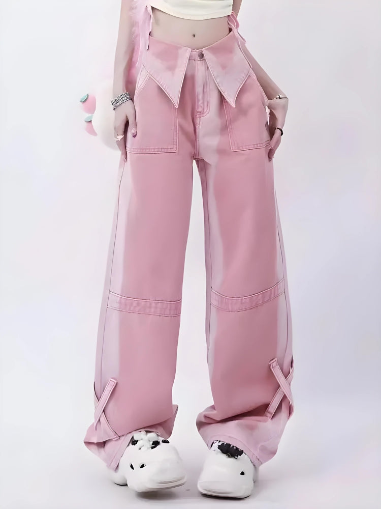 Quick Outfits, Modest Fashion Outfits Ideas Soft Girl Folded Waist Jeans Quick Outfits, Modest Fashion Outfits Ideas Soft Girl Folded Waist Jeans