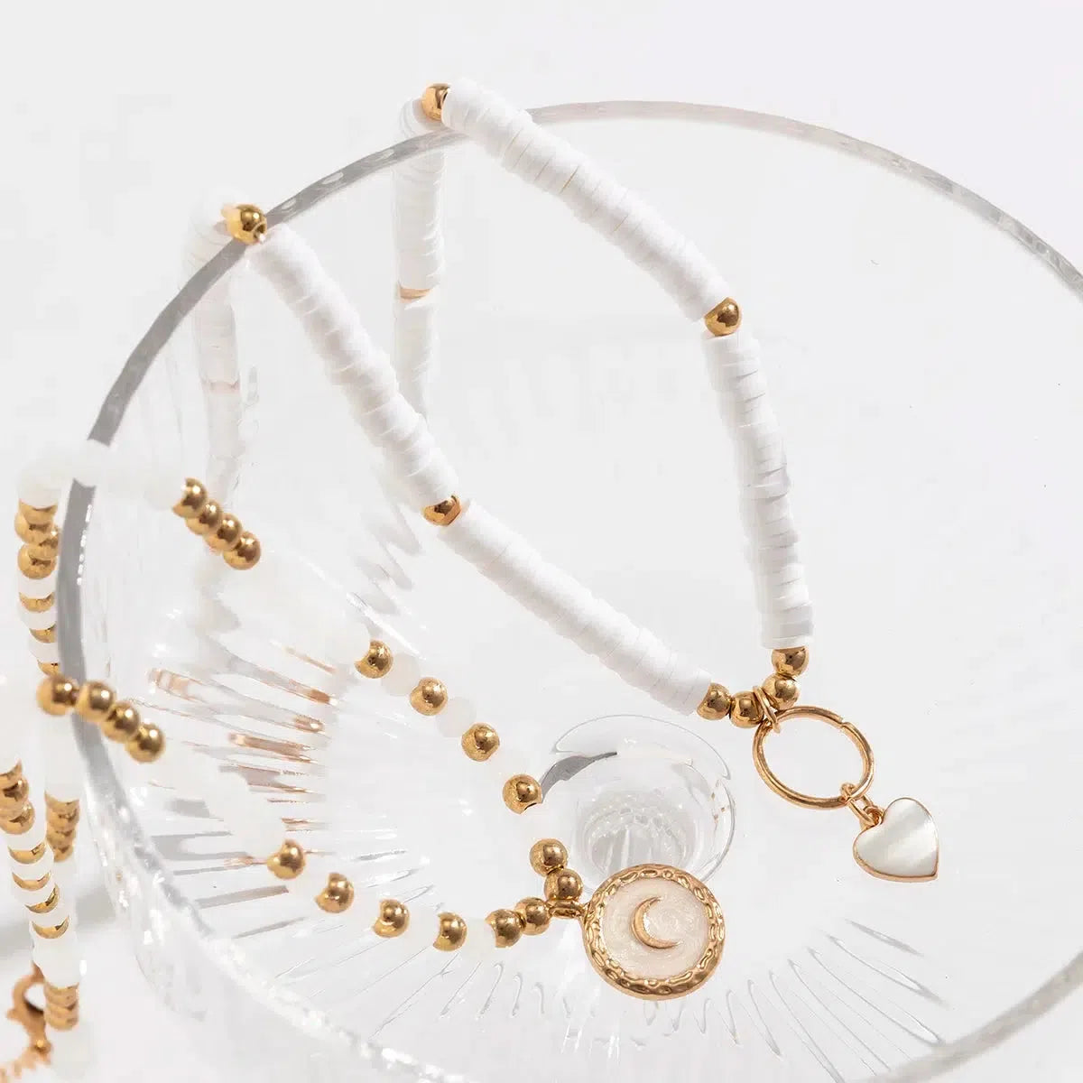 Quick Outfits, Modest Fashion Outfits Ideas Soft Girl Heart & Moon Two-Pack Necklace Set Quick Outfits, Modest Fashion Outfits Ideas Soft Girl Heart & Moon Two-Pack Necklace Set