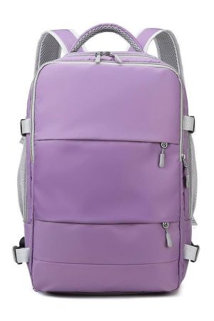 Quick Outfits, Modest Fashion Outfits Ideas Soft Girl Hidden Pockets Travel Backpack