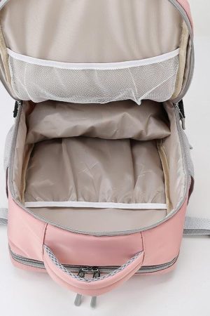 Quick Outfits, Modest Fashion Outfits Ideas Soft Girl Hidden Pockets Travel Backpack