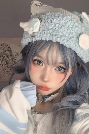 Quick Outfits, Modest Fashion Outfits Ideas Soft Girl Kawaii Wings Knitted Beanie