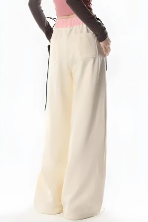 Quick Outfits, Modest Fashion Outfits Ideas Soft Girl Lace Up Sweatpants