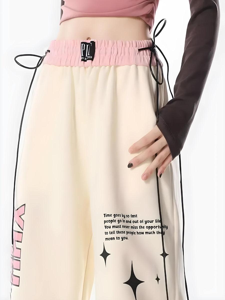 Quick Outfits, Modest Fashion Outfits Ideas Soft Girl Lace Up Sweatpants Quick Outfits, Modest Fashion Outfits Ideas Soft Girl Lace Up Sweatpants