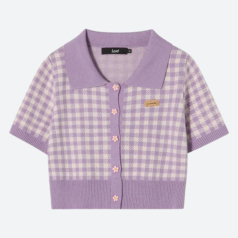 Quick Outfits, Modest Fashion Outfits Ideas Soft Girl Plaid Crop Cardigan Quick Outfits, Modest Fashion Outfits Ideas Soft Girl Plaid Crop Cardigan