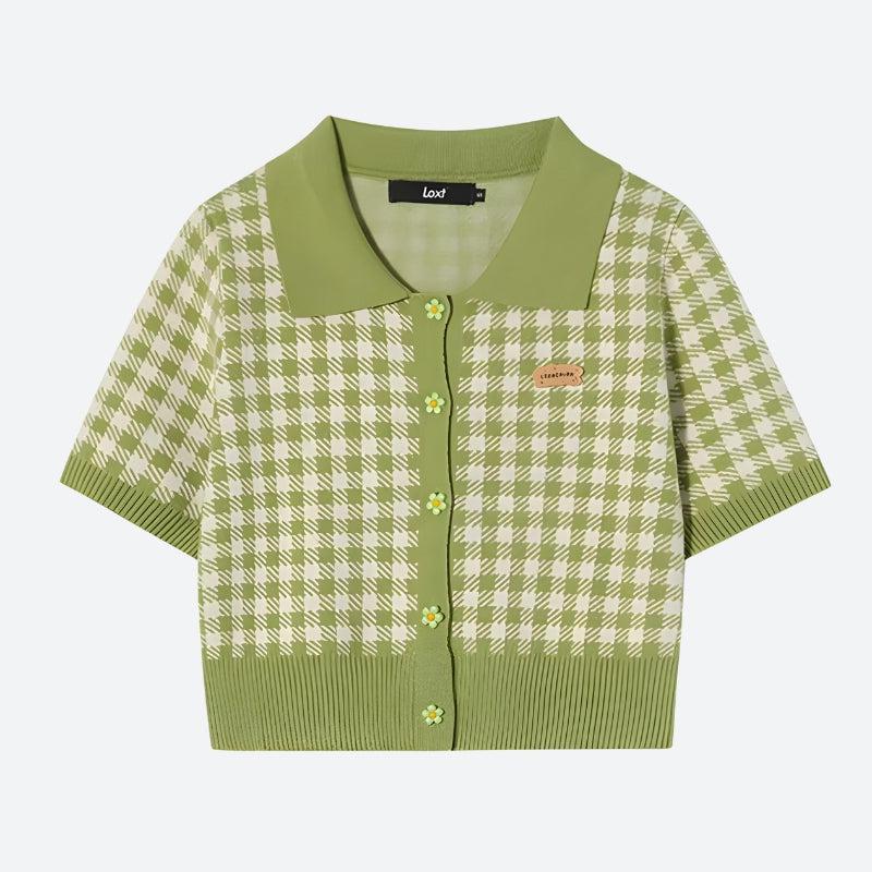 Quick Outfits, Modest Fashion Outfits Ideas Soft Girl Plaid Crop Cardigan Quick Outfits, Modest Fashion Outfits Ideas Soft Girl Plaid Crop Cardigan