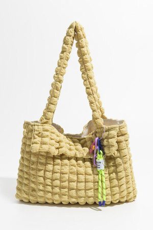 Quick Outfits, Modest Fashion Outfits Ideas Soft Girl Popcorn Keychain Handbag