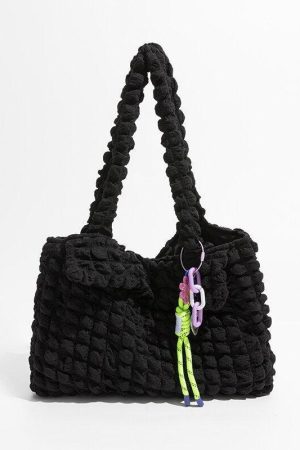 Quick Outfits, Modest Fashion Outfits Ideas Soft Girl Popcorn Keychain Handbag