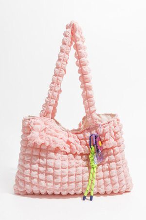 Quick Outfits, Modest Fashion Outfits Ideas Soft Girl Popcorn Keychain Handbag