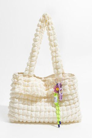 Quick Outfits, Modest Fashion Outfits Ideas Soft Girl Popcorn Keychain Handbag