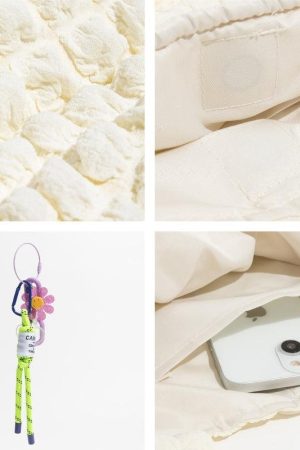 Quick Outfits, Modest Fashion Outfits Ideas Soft Girl Popcorn Keychain Handbag