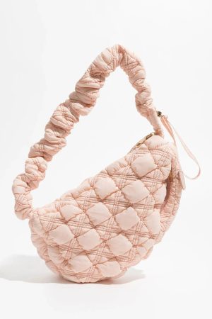 Quick Outfits, Modest Fashion Outfits Ideas Soft Girl Quilted Bubble Shoulder Bag