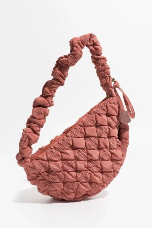 Quick Outfits, Modest Fashion Outfits Ideas Soft Girl Quilted Bubble Shoulder Bag