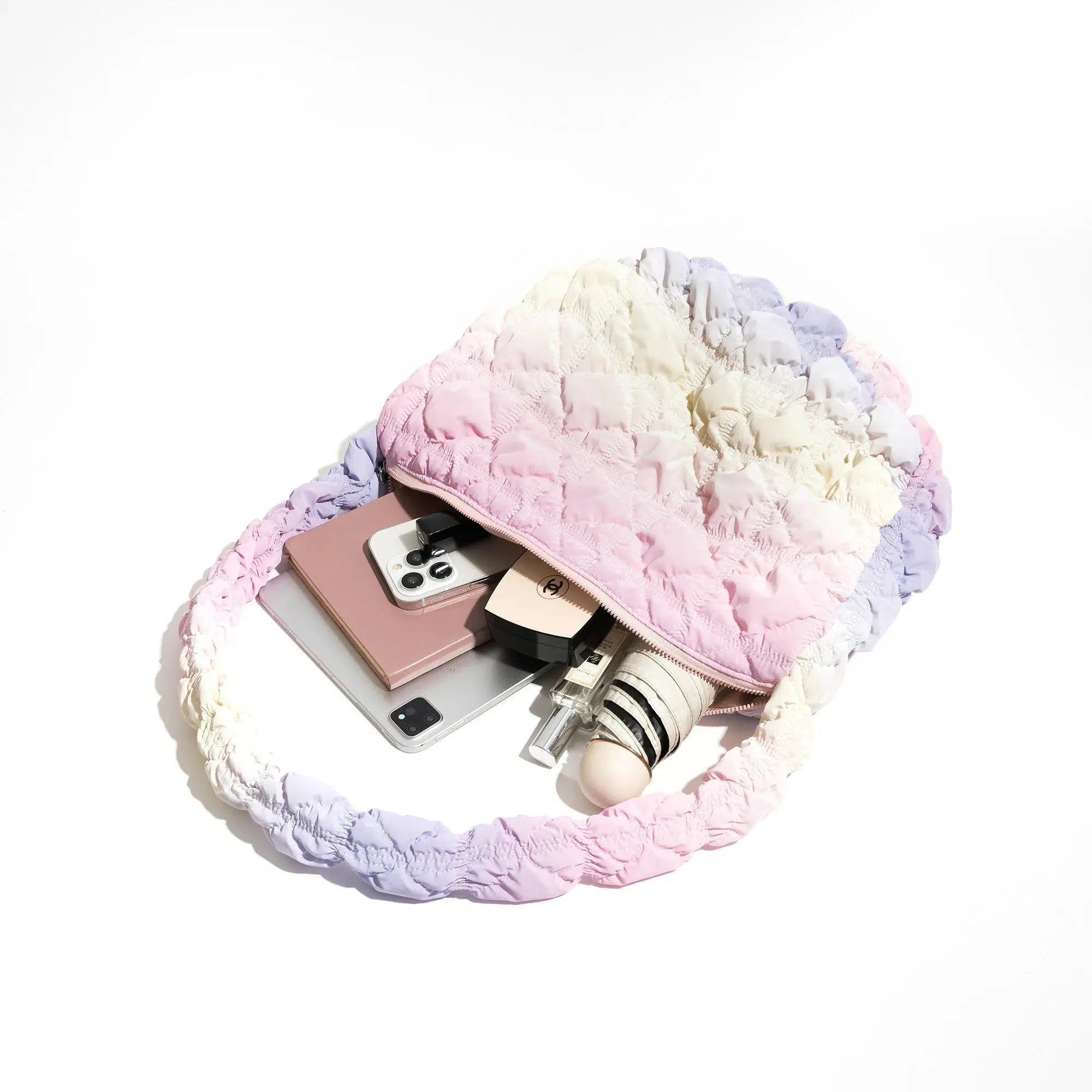 Quick Outfits, Modest Fashion Outfits Ideas Soft Girl Rainbow Quilted Bag Quick Outfits, Modest Fashion Outfits Ideas Soft Girl Rainbow Quilted Bag