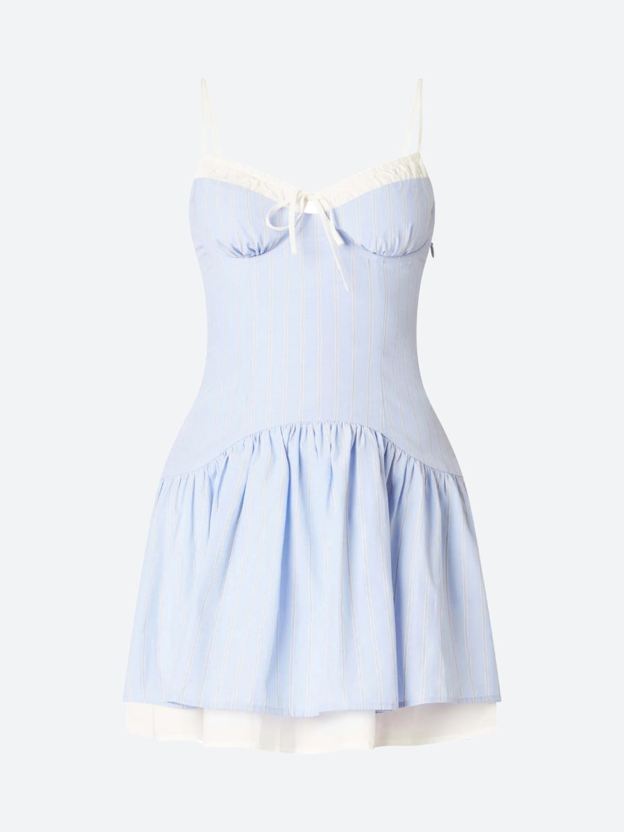 Quick Outfits, Modest Fashion Outfits Ideas Soft Girl Striped Mini Dress Quick Outfits, Modest Fashion Outfits Ideas Soft Girl Striped Mini Dress