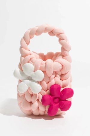 Quick Outfits, Modest Fashion Outfits Ideas Soft Girl Super Bulky Yarn Handbag