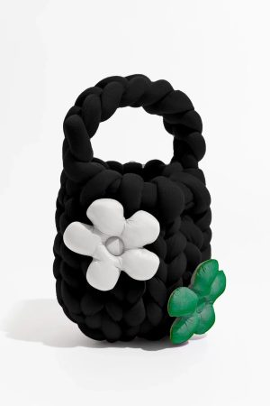 Quick Outfits, Modest Fashion Outfits Ideas Soft Girl Super Bulky Yarn Handbag