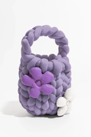 Quick Outfits, Modest Fashion Outfits Ideas Soft Girl Super Bulky Yarn Handbag