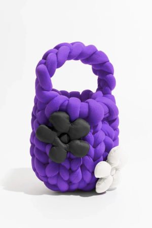 Quick Outfits, Modest Fashion Outfits Ideas Soft Girl Super Bulky Yarn Handbag