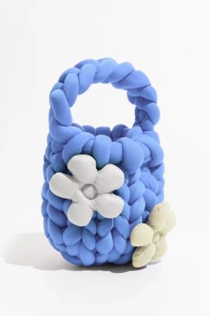 Quick Outfits, Modest Fashion Outfits Ideas Soft Girl Super Bulky Yarn Handbag