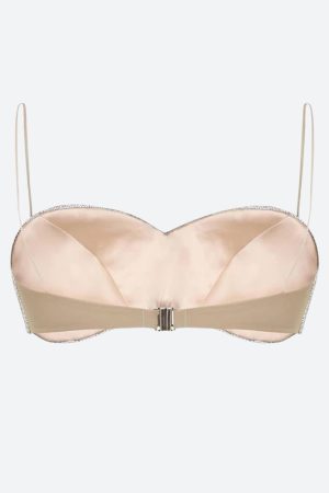 Quick Outfits, Modest Fashion Outfits Ideas Sparkle Rhinestone Bra Crop Top