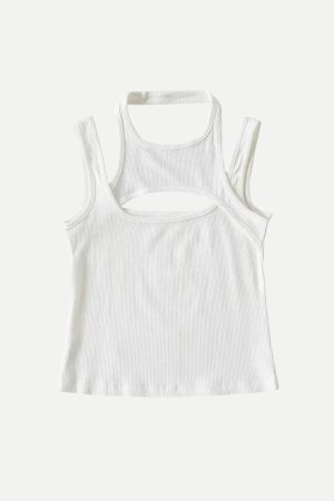 Quick Outfits, Modest Fashion Outfits Ideas Sporty Asymmetric Tank Top