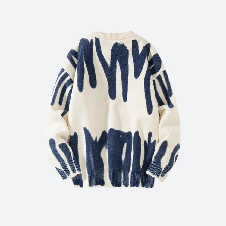 Quick Outfits, Modest Fashion Outfits Ideas Spray Paint Soft Touch Knitted Sweater Quick Outfits, Modest Fashion Outfits Ideas Spray Paint Soft Touch Knitted Sweater