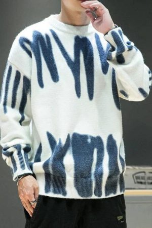 Quick Outfits, Modest Fashion Outfits Ideas Spray Paint Soft Touch Knitted Sweater