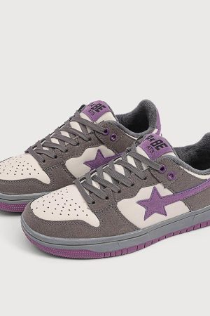 Quick Outfits, Modest Fashion Outfits Ideas Star Embroidered Multicolor Sneakers