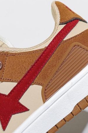 Quick Outfits, Modest Fashion Outfits Ideas Star Embroidered Multicolor Sneakers