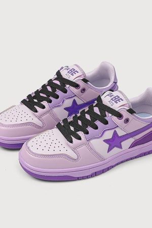 Quick Outfits, Modest Fashion Outfits Ideas Star Embroidered Multicolor Sneakers