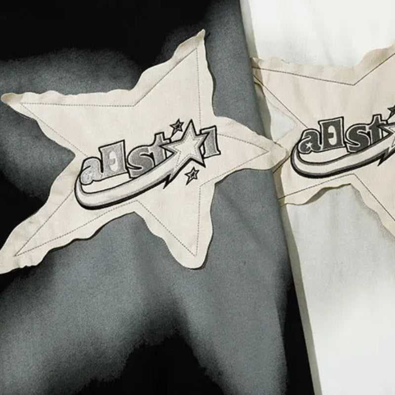 Quick Outfits, Modest Fashion Outfits Ideas Star Patch Tee Quick Outfits, Modest Fashion Outfits Ideas Star Patch Tee