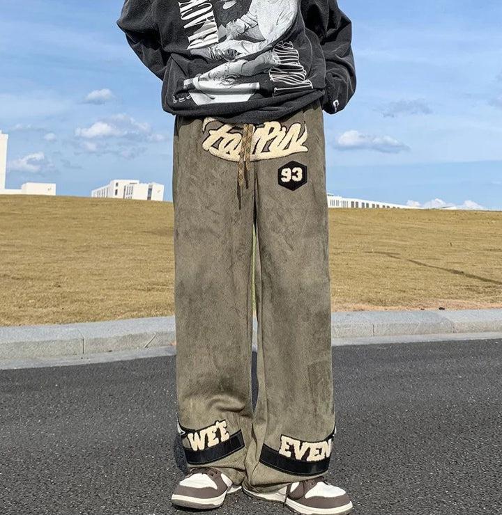 Quick Outfits, Modest Fashion Outfits Ideas Star Patchwork Wide Leg Sweatpants Quick Outfits, Modest Fashion Outfits Ideas Star Patchwork Wide Leg Sweatpants