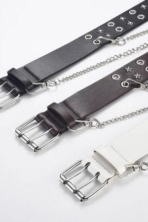 Quick Outfits, Modest Fashion Outfits Ideas Star Studded Belt with Chain