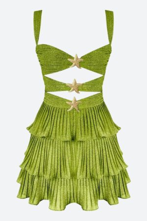 Quick Outfits, Modest Fashion Outfits Ideas Starfish Glitter Mini Dress