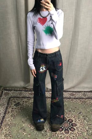 Quick Outfits, Modest Fashion Outfits Ideas Sticker Cargo Jeans