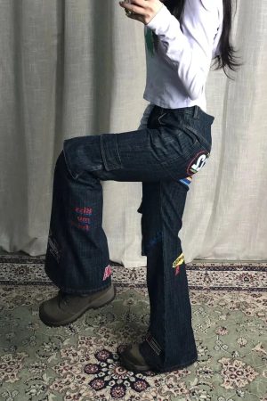 Quick Outfits, Modest Fashion Outfits Ideas Sticker Cargo Jeans