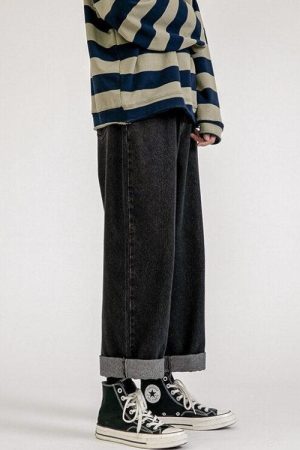 Quick Outfits, Modest Fashion Outfits Ideas Straight Leg Mid Rise Baggy Jeans