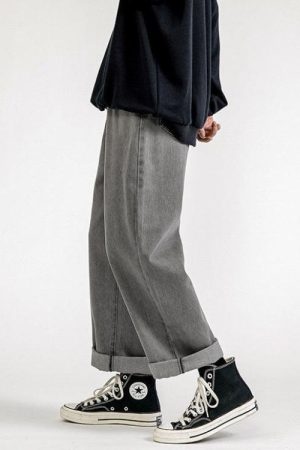 Quick Outfits, Modest Fashion Outfits Ideas Straight Leg Mid Rise Baggy Jeans