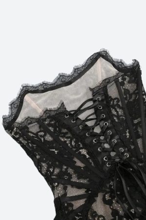 Quick Outfits, Modest Fashion Outfits Ideas Strapless Lace Mini Dress