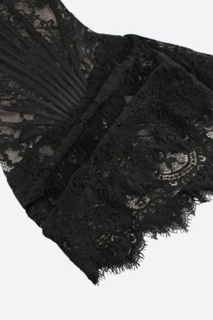 Quick Outfits, Modest Fashion Outfits Ideas Strapless Lace Mini Dress