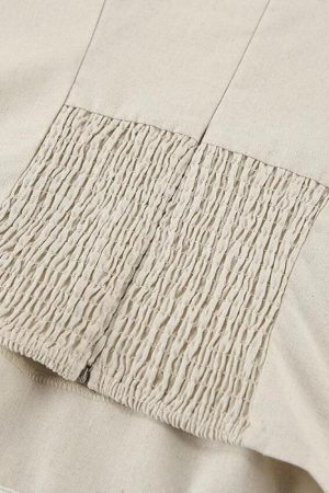 Quick Outfits, Modest Fashion Outfits Ideas Strapless Linen Midi Dress