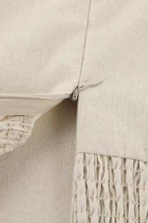 Quick Outfits, Modest Fashion Outfits Ideas Strapless Linen Midi Dress