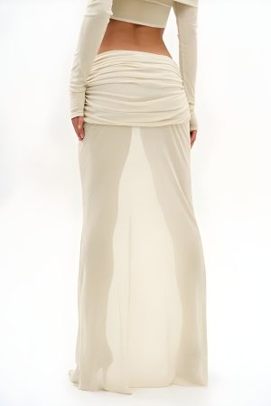 Quick Outfits, Modest Fashion Outfits Ideas Strapless Top & Maxi Skirt Two Piece Set