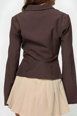 Quick Outfits, Modest Fashion Outfits Ideas Striped Button Down Shirt