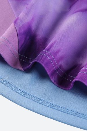 Quick Outfits, Modest Fashion Outfits Ideas Striped Patch Satin Mini Dress