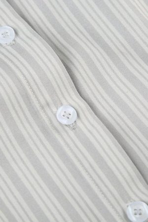 Quick Outfits, Modest Fashion Outfits Ideas Striped Slim Fit Shirt