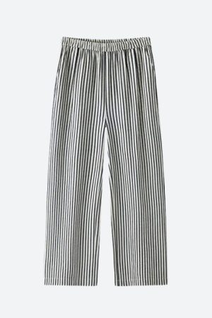 Quick Outfits, Modest Fashion Outfits Ideas Striped Wide Leg Pants