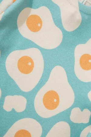 Quick Outfits, Modest Fashion Outfits Ideas Sunny Side-Up Egg Sweater